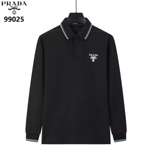 Wholesale Prada T-Shirts Long Sleeved For Men #1386266 $40.00 USD, Wholesale Quality Replica Prada T-Shirts