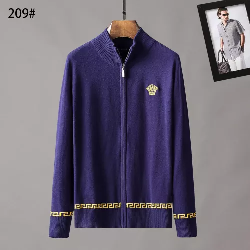 Wholesale Versace Sweaters Long Sleeved For Men #1386302 $45.00 USD, Wholesale Quality Replica Versace Sweaters