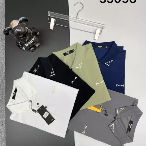 Replica Fendi T-Shirts Short Sleeved For Men #1386457 $38.00 USD for Wholesale