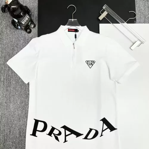 Wholesale Prada T-Shirts Short Sleeved For Men #1386648 $38.00 USD, Wholesale Quality Replica Prada T-Shirts