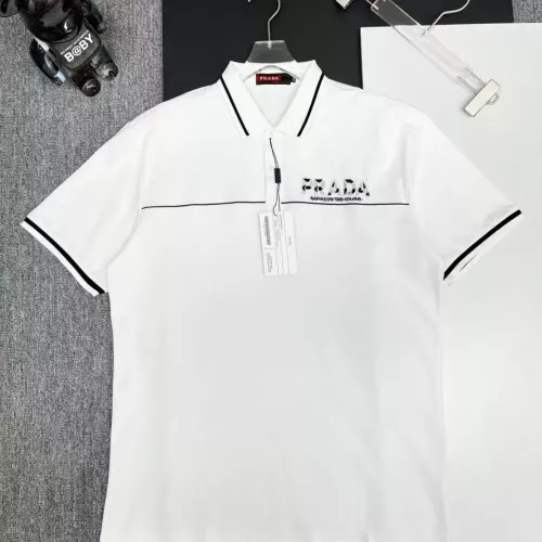 Wholesale Prada T-Shirts Short Sleeved For Men #1386656 $38.00 USD, Wholesale Quality Replica Prada T-Shirts