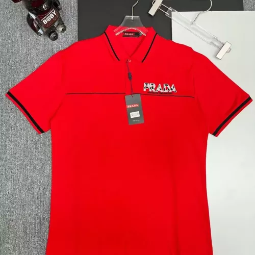 Wholesale Prada T-Shirts Short Sleeved For Men #1386657 $38.00 USD, Wholesale Quality Replica Prada T-Shirts