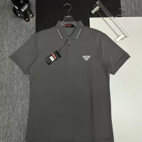 Wholesale Prada T-Shirts Short Sleeved For Men #1386663 $38.00 USD, Wholesale Quality Replica Prada T-Shirts