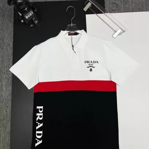 Wholesale Prada T-Shirts Short Sleeved For Men #1386668 $38.00 USD, Wholesale Quality Replica Prada T-Shirts