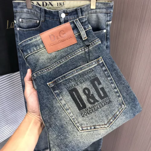 Wholesale Dolce &amp; Gabbana D&amp;G Jeans For Men #1386840 $80.00 USD, Wholesale Quality Replica Dolce &amp; Gabbana D&amp;G Jeans