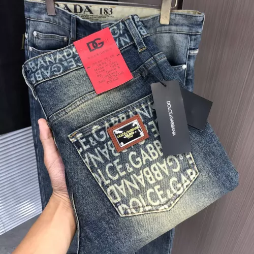 Wholesale Dolce &amp; Gabbana D&amp;G Jeans For Men #1386841 $80.00 USD, Wholesale Quality Replica Dolce &amp; Gabbana D&amp;G Jeans