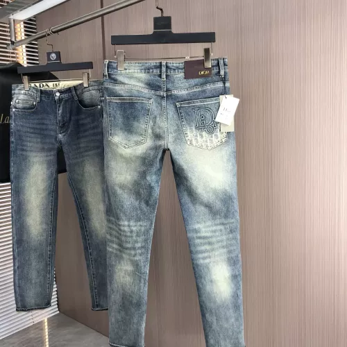 Replica Christian Dior Jeans For Men #1386847 $80.00 USD for Wholesale