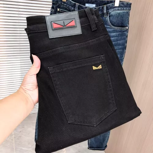 Wholesale Fendi Jeans For Men #1386854 $80.00 USD, Wholesale Quality Replica Fendi Jeans
