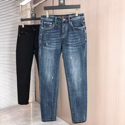 Replica Chrome Hearts Jeans For Men #1386858 $80.00 USD for Wholesale
