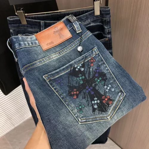 Wholesale Chrome Hearts Jeans For Men #1386865 $80.00 USD, Wholesale Quality Replica Chrome Hearts Jeans