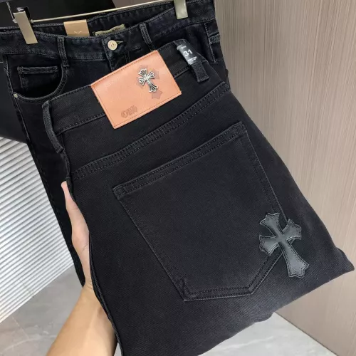 Wholesale Chrome Hearts Jeans For Men #1386867 $80.00 USD, Wholesale Quality Replica Chrome Hearts Jeans