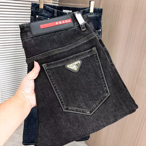 Wholesale Prada Jeans For Men #1386874 $80.00 USD, Wholesale Quality Replica Prada Jeans
