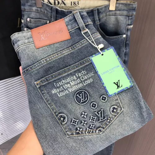Wholesale Louis Vuitton LV Jeans For Men #1386929 $80.00 USD, Wholesale Quality Replica Louis Vuitton LV Jeans