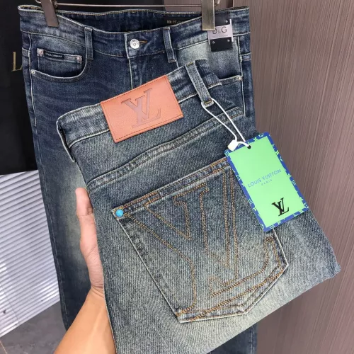 Wholesale Louis Vuitton LV Jeans For Men #1386930 $80.00 USD, Wholesale Quality Replica Louis Vuitton LV Jeans