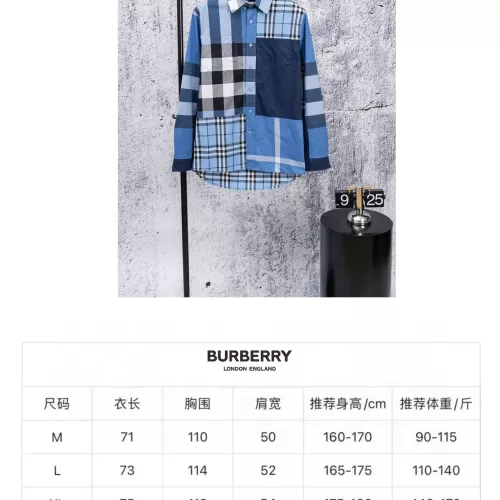 Replica Burberry Shirts Long Sleeved For Men #1387024 $52.00 USD for Wholesale