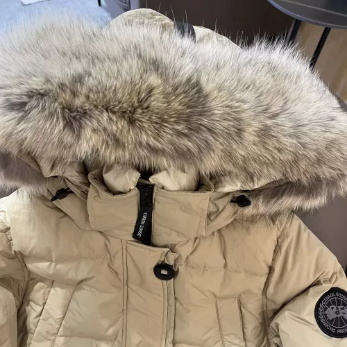 Replica Canada Goose Down Feather Coat Long Sleeved For Women #1387255 $257.85 USD for Wholesale