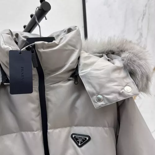 Replica Prada Down Feather Coat Long Sleeved For Women #1387259 $261.16 USD for Wholesale