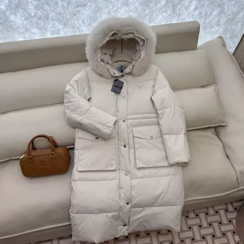Replica Prada Down Feather Coat Long Sleeved For Women #1387262 $323.97 USD for Wholesale