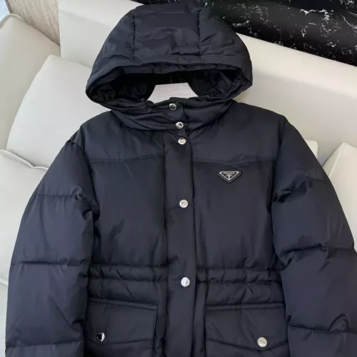 Replica Prada Down Feather Coat Long Sleeved For Women #1387264 $323.97 USD for Wholesale