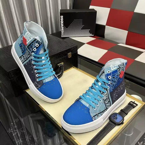 Wholesale Dsquared High Tops Shoes For Men #1387430 $82.00 USD, Wholesale Quality Replica Dsquared High Tops Shoes