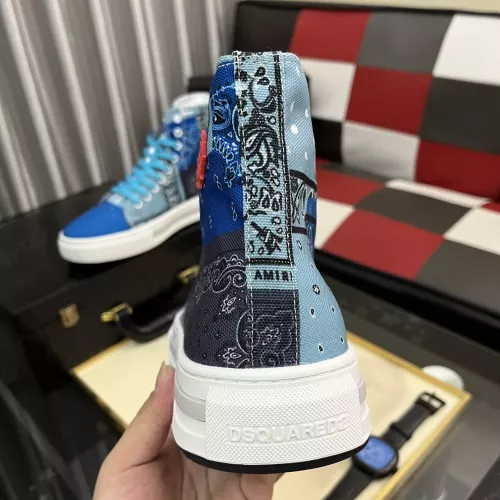 Replica Dsquared High Tops Shoes For Men #1387430 $82.00 USD for Wholesale