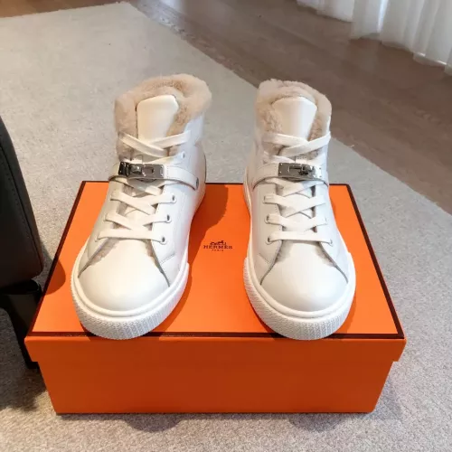 Replica Hermes High Tops Shoes For Women #1387547 $145.00 USD for Wholesale