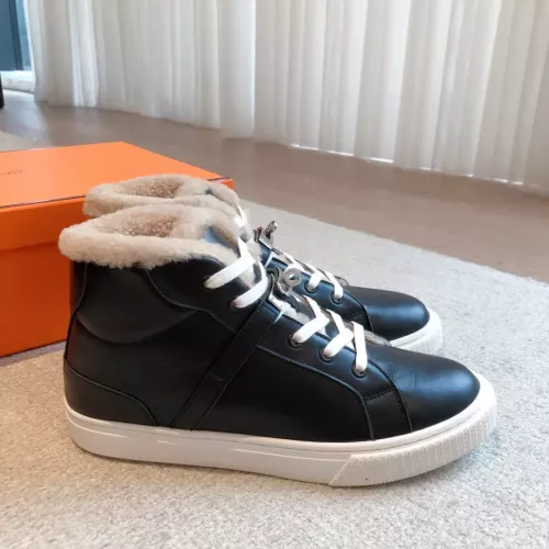 Replica Hermes High Tops Shoes For Women #1387553 $145.00 USD for Wholesale