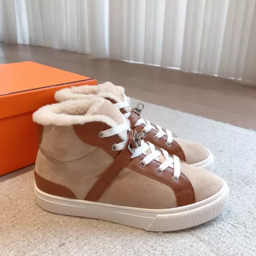 Replica Hermes High Tops Shoes For Women #1387555 $145.00 USD for Wholesale