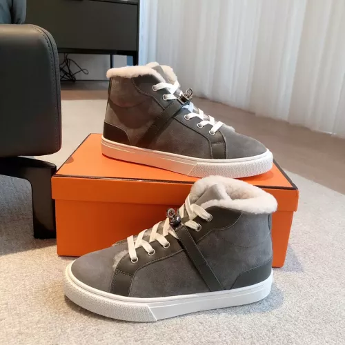 Wholesale Hermes High Tops Shoes For Women #1387557 $145.00 USD, Wholesale Quality Replica Hermes High Tops Shoes