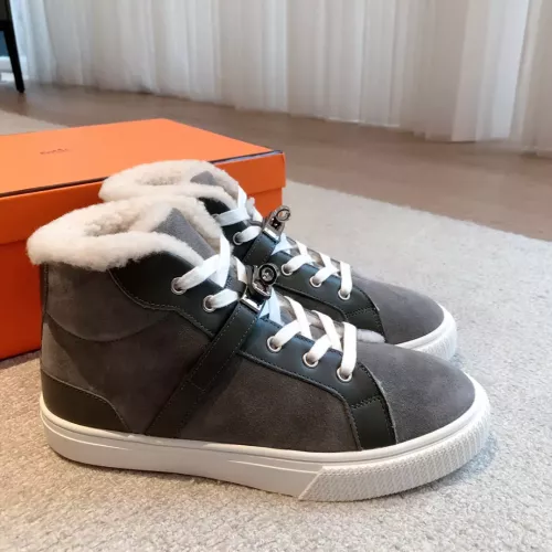 Replica Hermes High Tops Shoes For Women #1387557 $145.00 USD for Wholesale