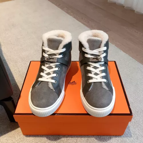 Replica Hermes High Tops Shoes For Women #1387557 $145.00 USD for Wholesale
