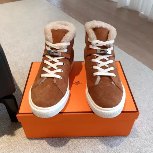 Replica Hermes High Tops Shoes For Women #1387559 $145.00 USD for Wholesale