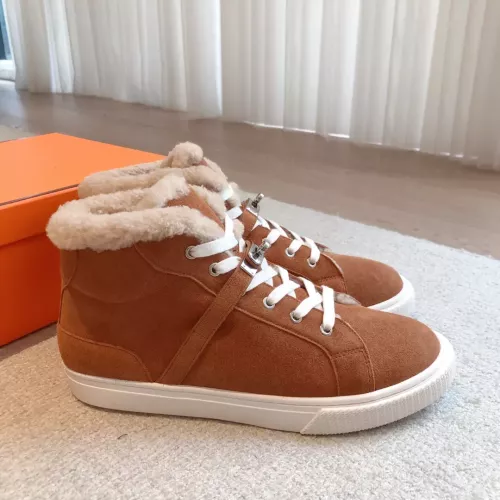 Replica Hermes High Tops Shoes For Women #1387559 $145.00 USD for Wholesale