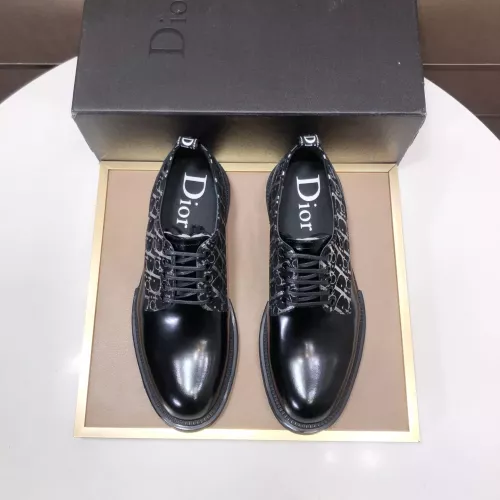 Replica Christian Dior Leather Shoes For Men #1387863 $128.00 USD for Wholesale