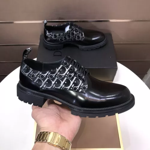 Replica Christian Dior Leather Shoes For Men #1387863 $128.00 USD for Wholesale