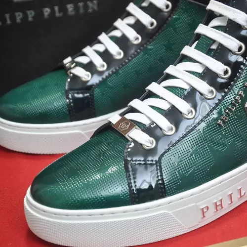 Replica Philipp Plein PP High Tops Shoes For Men #1387891 $92.00 USD for Wholesale