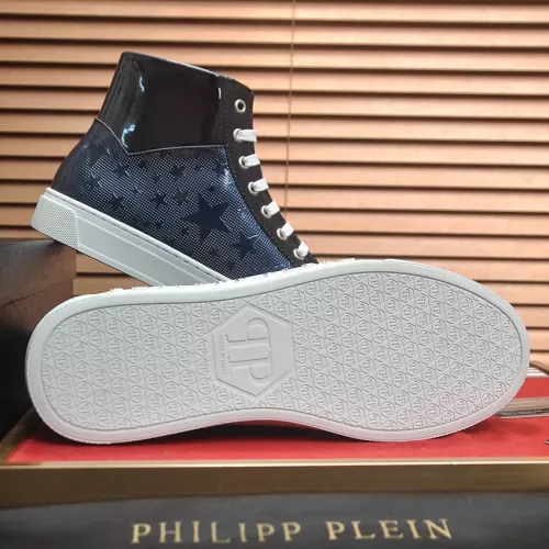 Replica Philipp Plein PP High Tops Shoes For Men #1387892 $92.00 USD for Wholesale