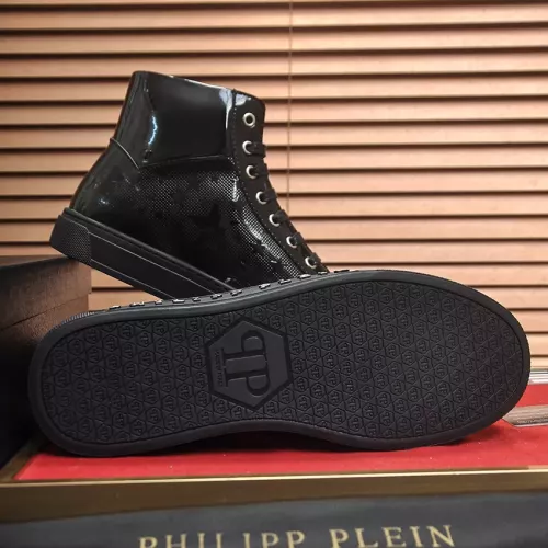 Replica Philipp Plein PP High Tops Shoes For Men #1387894 $92.00 USD for Wholesale