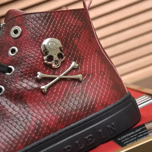 Replica Philipp Plein PP High Tops Shoes For Men #1387899 $92.00 USD for Wholesale