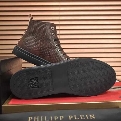Replica Philipp Plein PP High Tops Shoes For Men #1387900 $92.00 USD for Wholesale