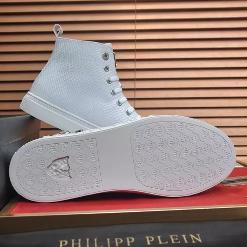 Replica Philipp Plein PP High Tops Shoes For Men #1387901 $92.00 USD for Wholesale