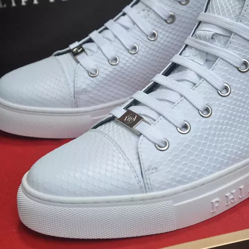 Replica Philipp Plein PP High Tops Shoes For Men #1387901 $92.00 USD for Wholesale