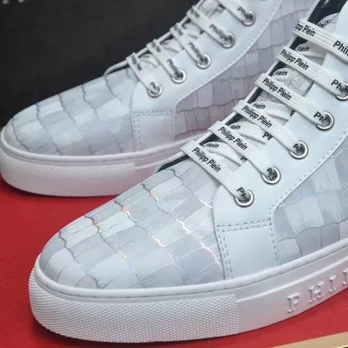 Replica Philipp Plein PP High Tops Shoes For Men #1387906 $92.00 USD for Wholesale
