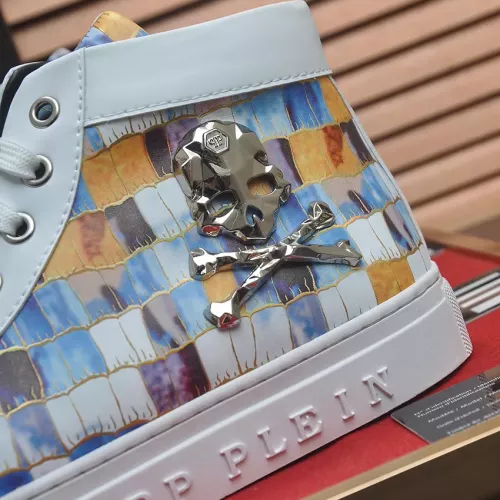 Replica Philipp Plein PP High Tops Shoes For Men #1387909 $92.00 USD for Wholesale