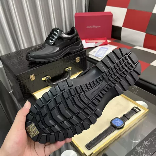 Replica Salvatore Ferragamo Leather Shoes For Men #1387955 $118.00 USD for Wholesale