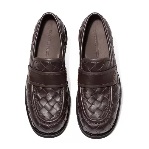 Replica Bottega Veneta BV Leather Shoes For Women #1387963 $135.00 USD for Wholesale