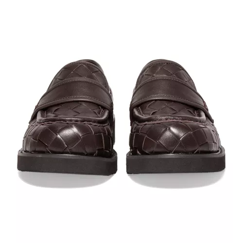 Replica Bottega Veneta BV Leather Shoes For Women #1387963 $135.00 USD for Wholesale