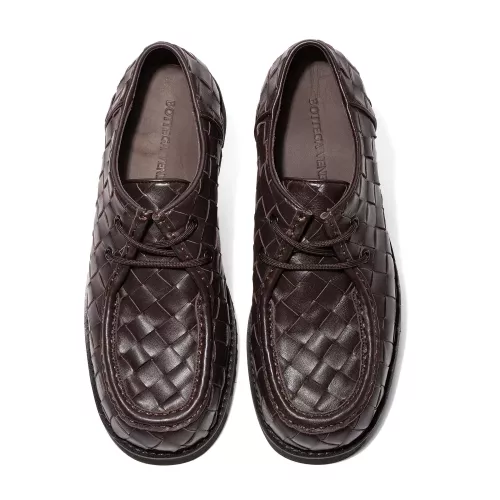 Replica Bottega Veneta BV Leather Shoes For Men #1387966 $145.00 USD for Wholesale