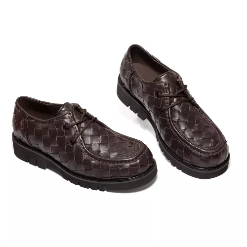 Replica Bottega Veneta BV Leather Shoes For Women #1387967 $145.00 USD for Wholesale