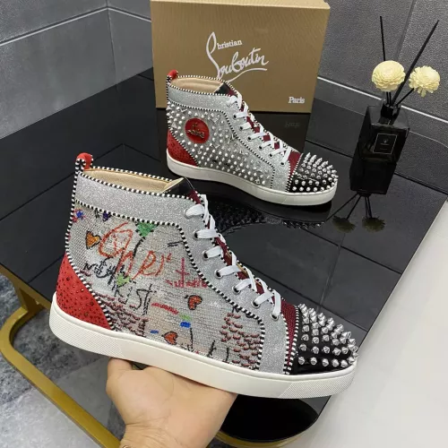 Wholesale Christian Louboutin High Top Shoes For Men #1388034 $96.00 USD, Wholesale Quality Replica Christian Louboutin High Top Shoes